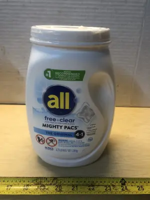 43.7oz all free and clear laundry packs