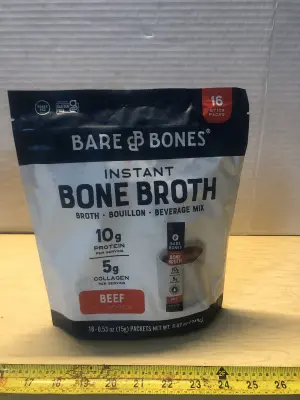 Bare bones 16packs instant bone broth exp:8/18/27