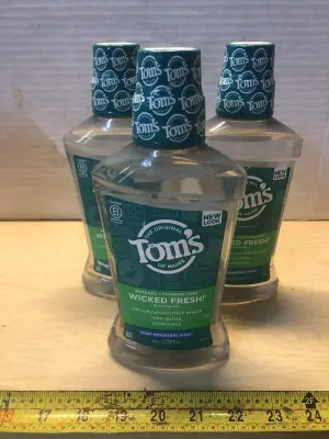 3 bottles 16oz Toms mouth rinse