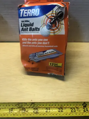 3 boxes Terro ant bait box opened