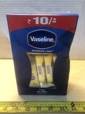 Box of Vaseline deep moisturizer lotion