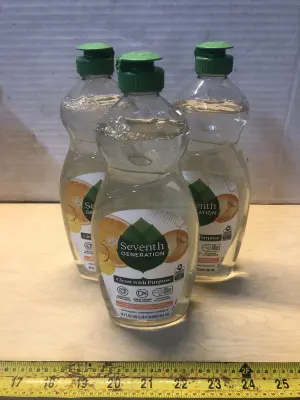 3 bottles 19oz seventh generation dish liquid