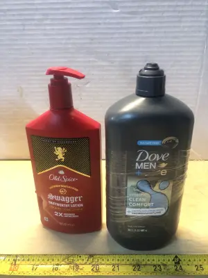 16oz Old Spice swagger body face and  hands wash , 30oz Dove men body wash
