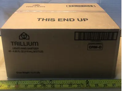 Trillium 48 bottles 4oz liquid hand sanitizer