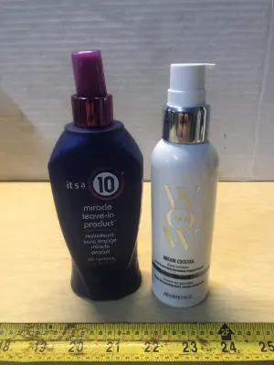 10oz it’s a 10 miracle leave in product, 6.7oz Wow leave in treatment