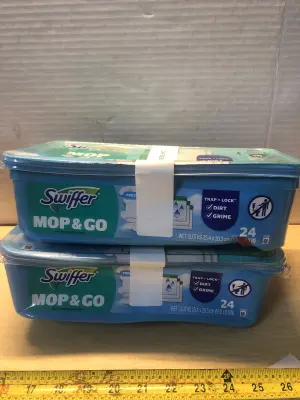 2 tubs swiffer mop and go cloths