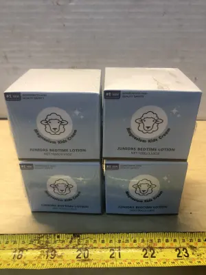4 boxes 3.53oz magnesium kids cream juniors bedtime lotion