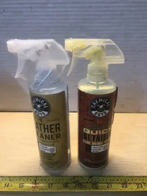 2 bottles 16oz chemical guys leather cleaner and leather detailer