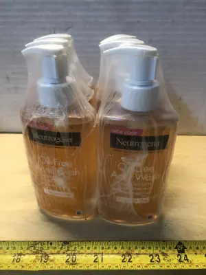 6 bottles 9.1oz Neutrogena oil free acne wash