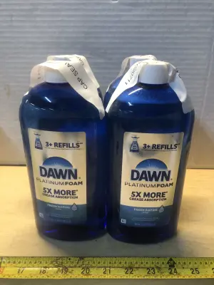 4 bottles 30.9oz Dawn platinum foam dish liquid