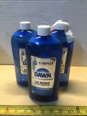 3 bottles 30.9oz Dawn platinum foam