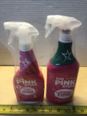 3oz The pink stuff shower cleaner, the pink stuff laundry stain remover