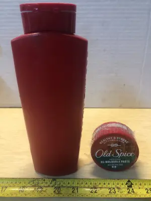Old Spice body wash, Old Spice re-moldable paste