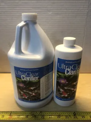 1 gallon biological pond clarifier, 32oz biological pond clarifier