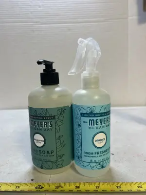 mrs. Myers, hand soap, and room freshener