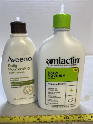 two moisturizers broken caps as is