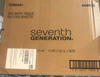 60 rolls seventh generation toilet paper