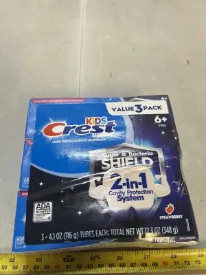 3 pack of crest kids toothpaste