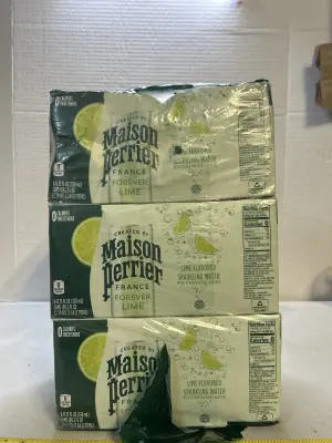 3ct 8 packs lime flavored sparkling water