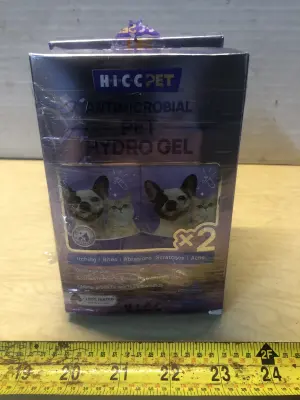 2 boxes 3.4oz Hicc pet antimicrobial pet hydro gel
