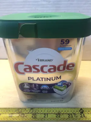 31.8oz Cascade platinum dish washer action packs