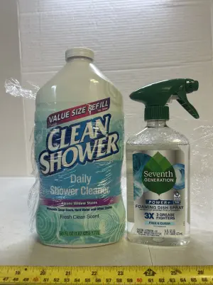 dish spray and shower cleaner