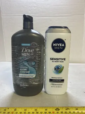 dove men and nivea bodywash