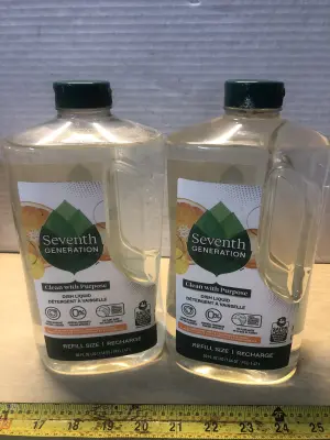 2 bottles 50oz seventh generation dish liquid