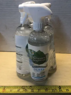 4 bottles 23oz seventh generation glass cleaner