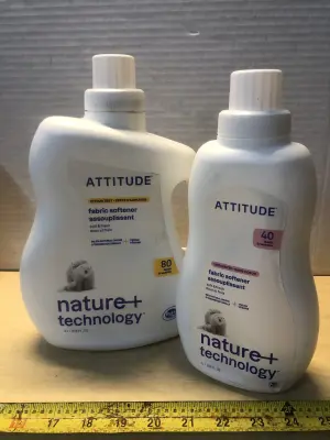 67.6oz Attitude fabric softener, 33.8oz Attitude fabric softener