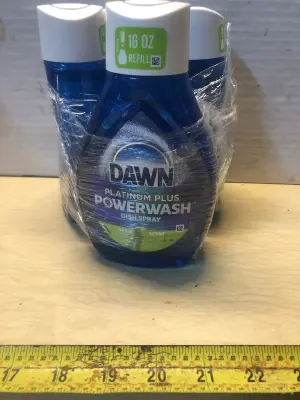4 bottles 16oz Dawn platinum plus power wash dish spray refill