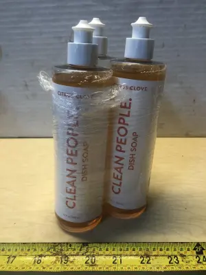 3 bottles 12oz clean people dish soap