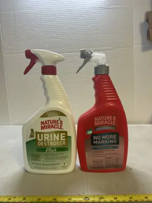 2 pet cleaning sprays as is
