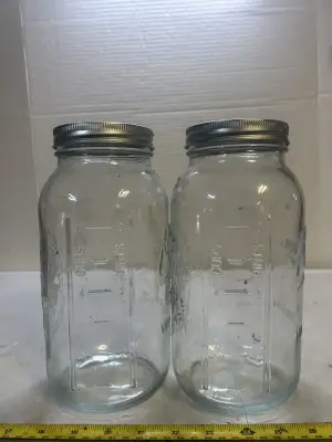 2 xl name brand mason jars
