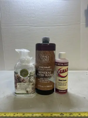 metal dust and 2 other hand soaps