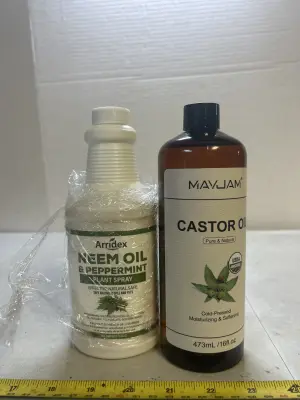 neem oil spray and castor oil