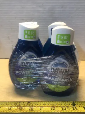 4 bottles 16oz Dawn platinum plus power wash dish spray refill