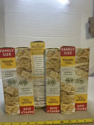 6 boxes of simple milss crackers