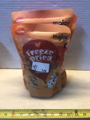 3 bags 5oz freeze dried dog treats exp:10/27