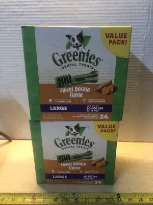 2 boxes 36oz greenies dental treats exp:11/25/29