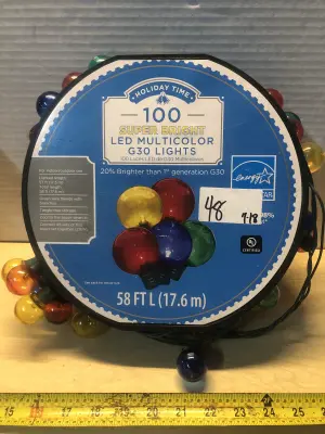 58ft LED multicolor G30 lights