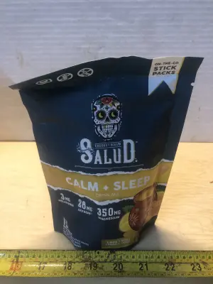 3.17oz Salud calm drink mix exp:12/27
