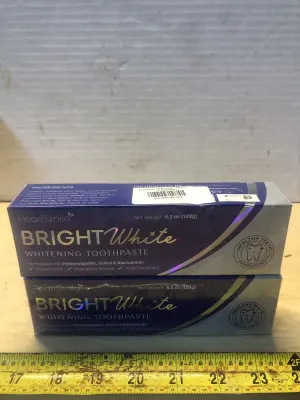 2 boxes pearlsmile bright white toothpaste