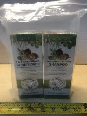 2 boxes 10.56oz 3in1 hair growth shampoo and conditioner