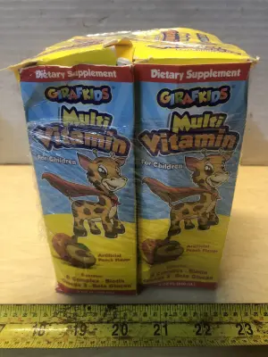 4 boxes 8oz kids multi vitamin dietary supplement exp:12/29/27