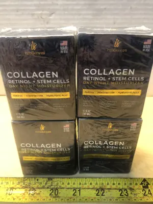 4 boxes 1.7oz collagen day night moisturizer