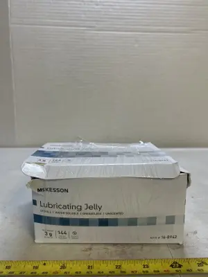 144 individual lubricating jelly packets