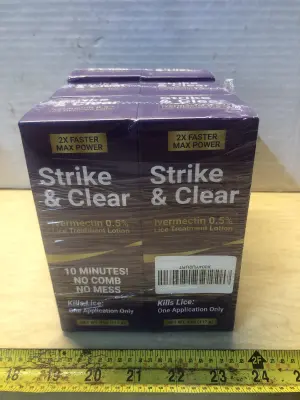 6 boxes 4oz strike and clear lice killer