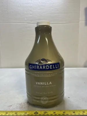 Ghirardelli vanilla sauce, 7.3 ounces 06/26