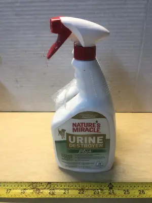 2 bottles 32oz natures miracle urine destroyer one spilled